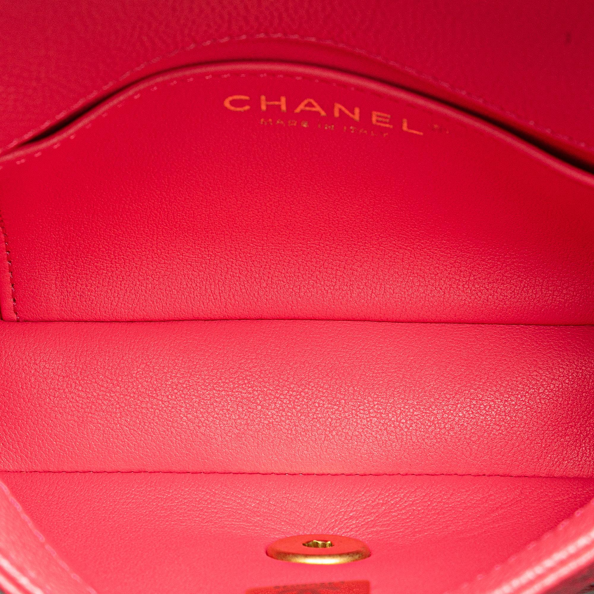 Chanel Mini Quilted Caviar Sweetheart Flap