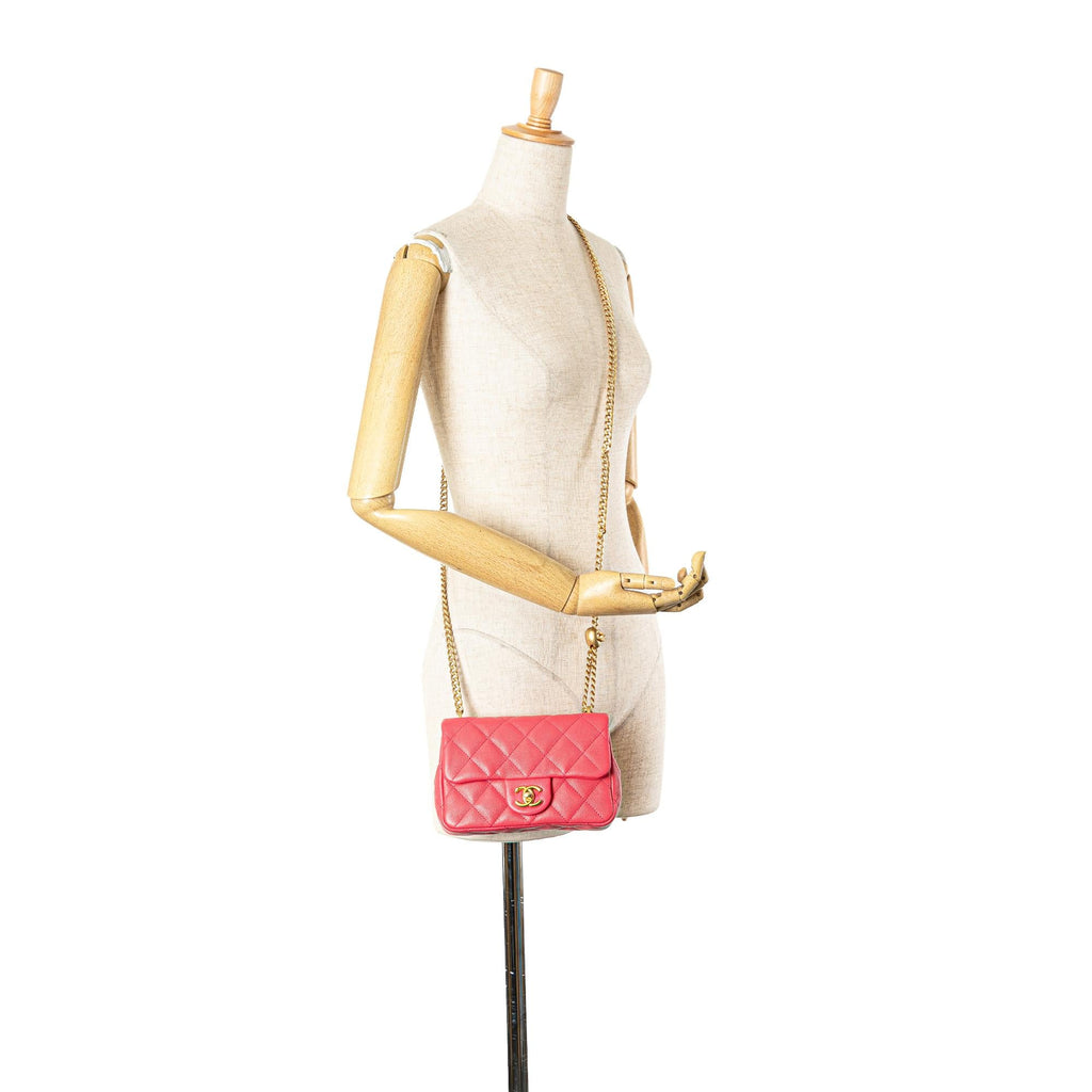 Chanel Mini Quilted Caviar Sweetheart Flap