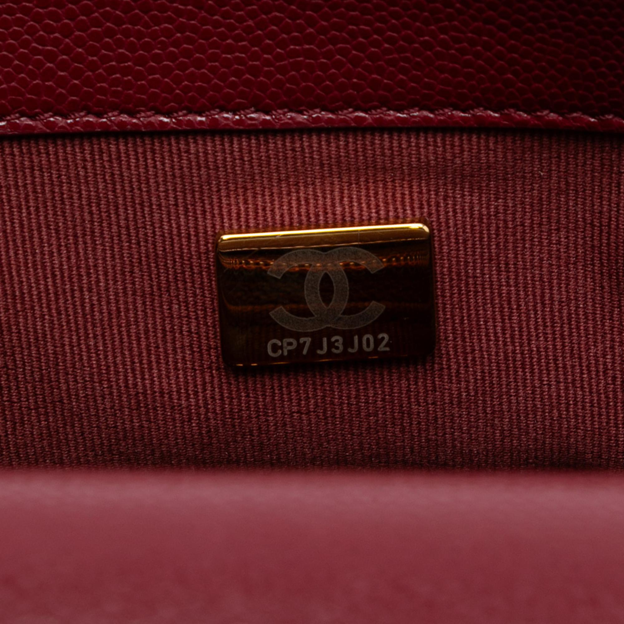 Chanel Mini Quilted Caviar Twist Your Buttons Flap