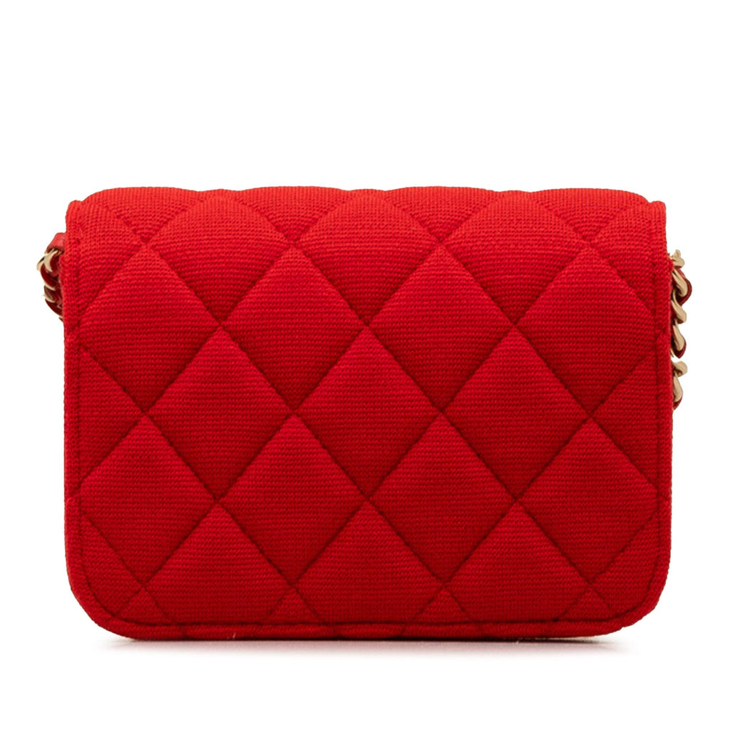 Chanel Mini Quilted Jersey VIP Crossbody (SHG-3DOyps)