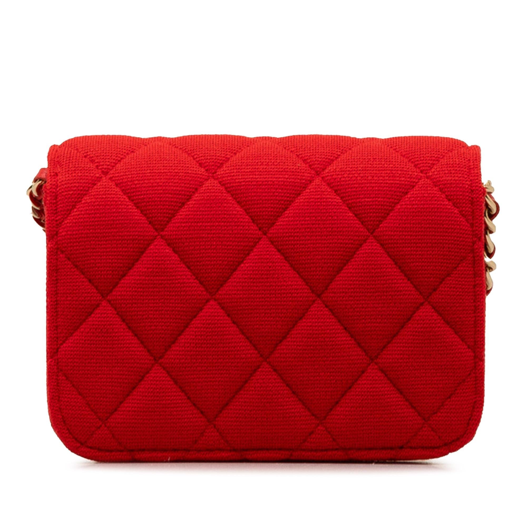 Chanel Mini Quilted Jersey VIP Crossbody (SHG-3DOyps)