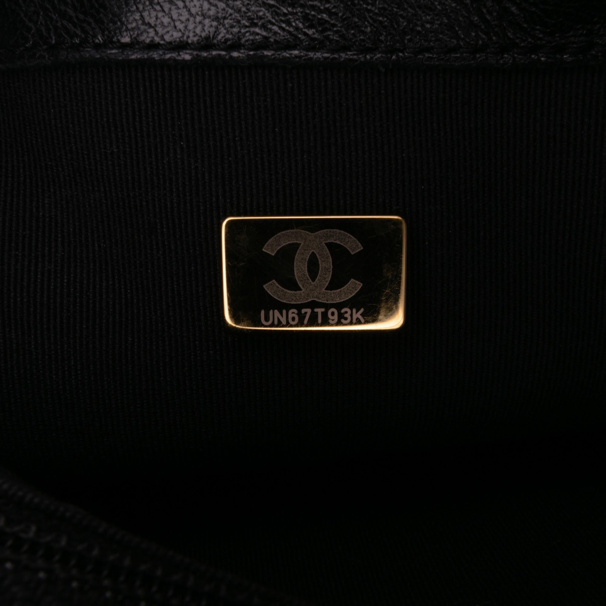 Chanel Mini Quilted Lambskin Bijoux Logo Chain Square Flap