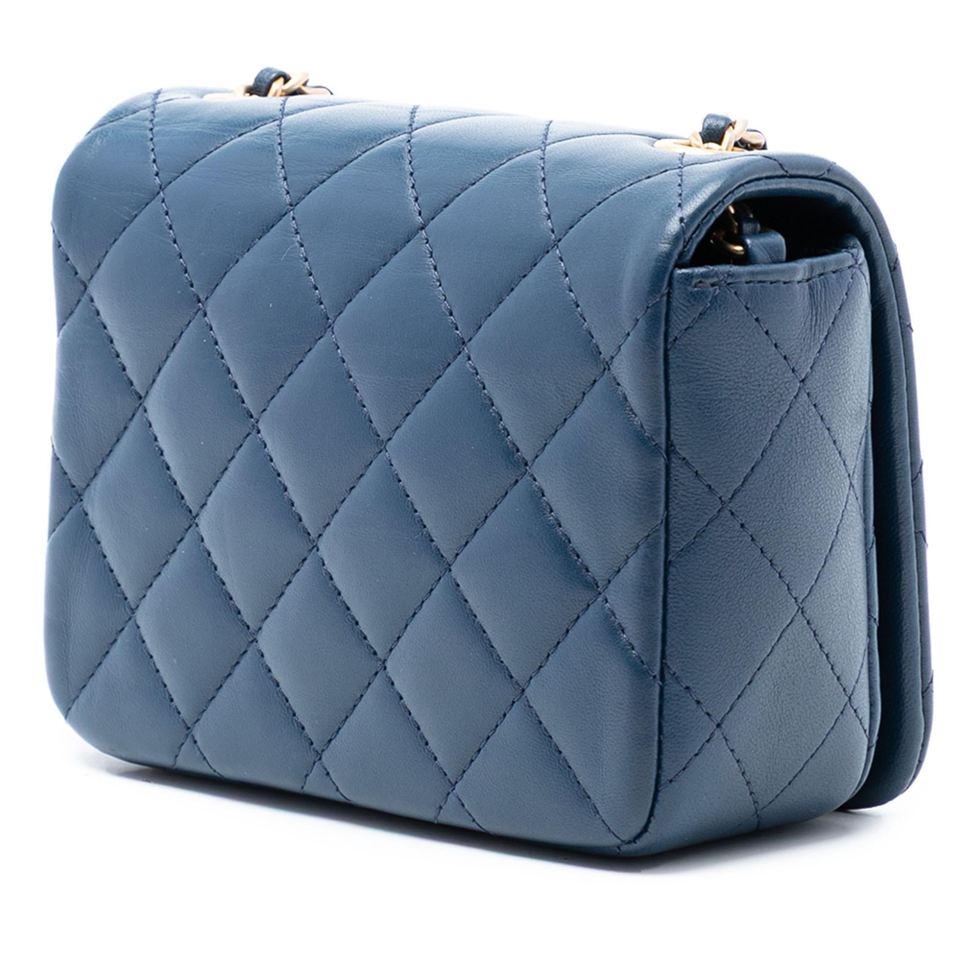 Chanel Mini Quilted Lambskin CC Crystal Full Flap