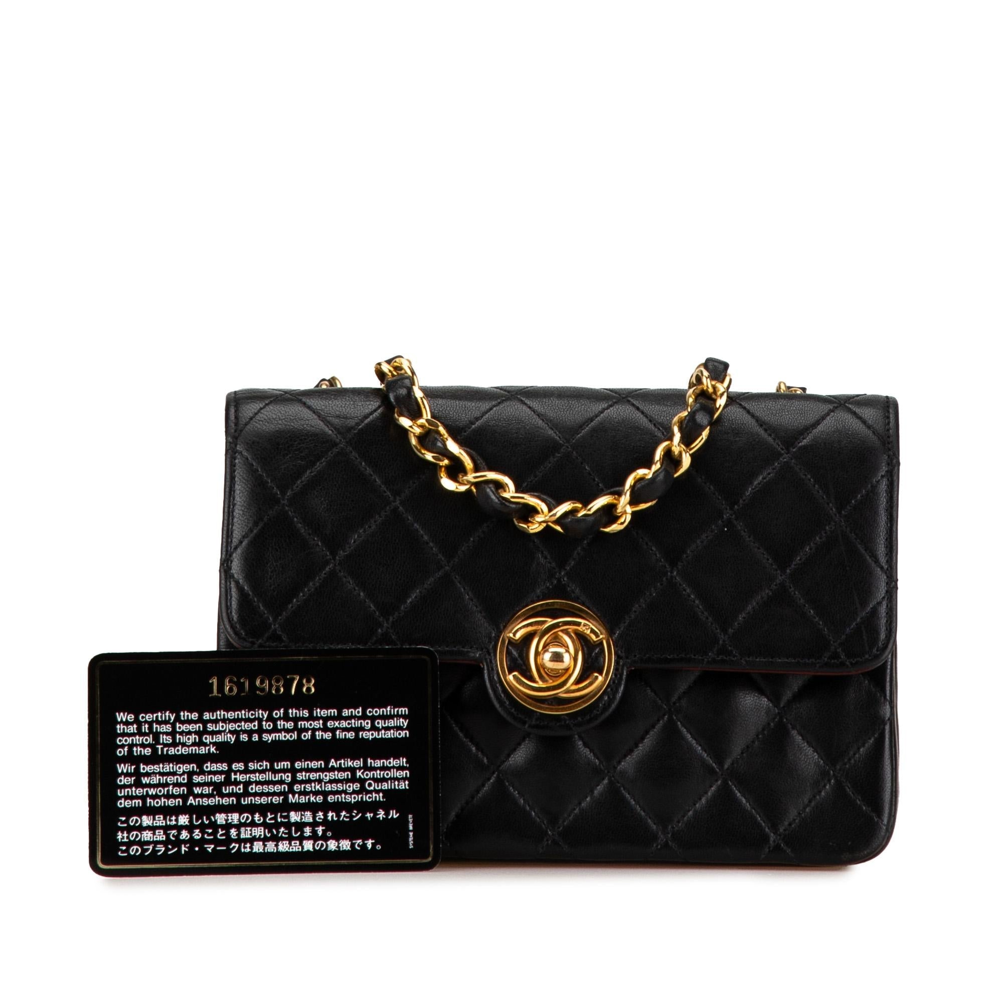 Chanel Mini Quilted Lambskin CC Single Flap (SHG-RoKQI5)