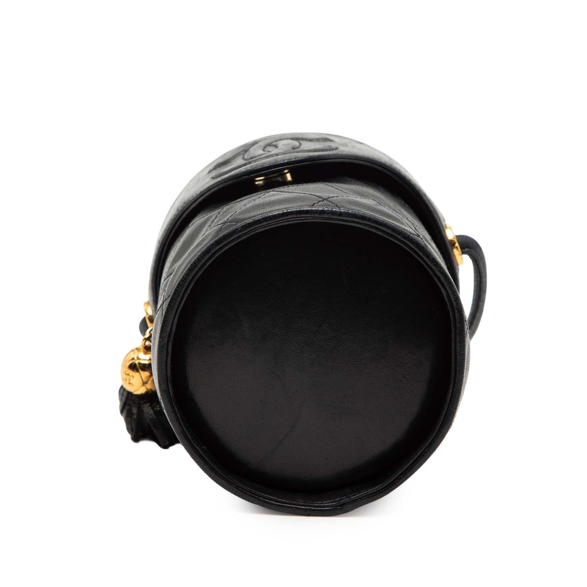 Chanel Mini Quilted Lambskin Canteen Tassel Vanity Case