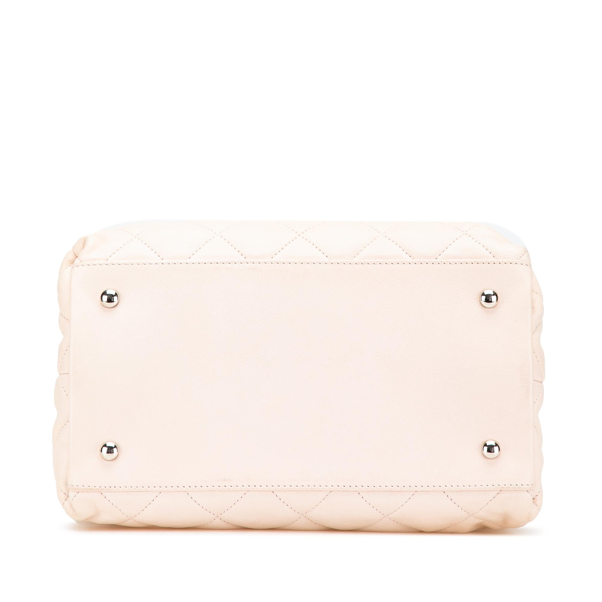 Chanel Mini Quilted Lambskin Chain Me Tote
