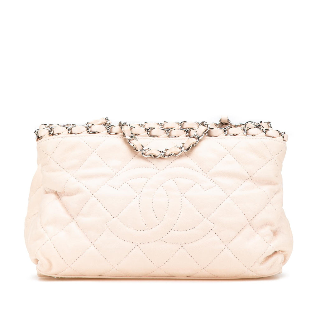 Chanel Mini Quilted Lambskin Chain Me Tote