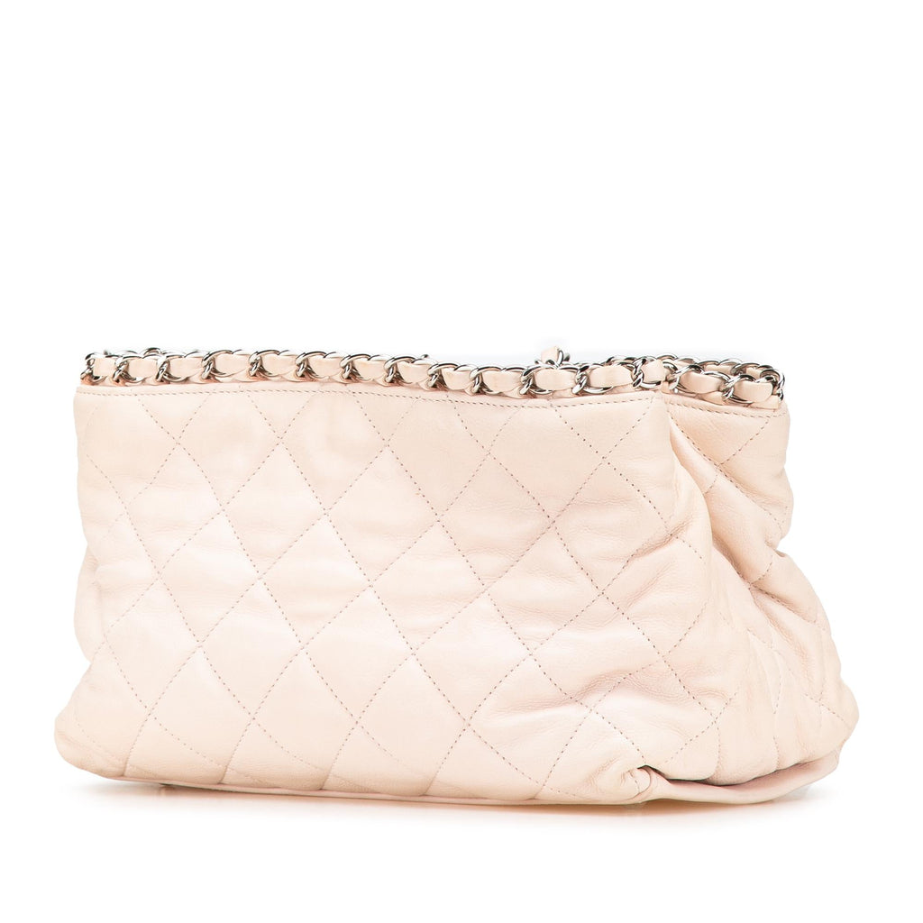 Chanel Mini Quilted Lambskin Chain Me Tote