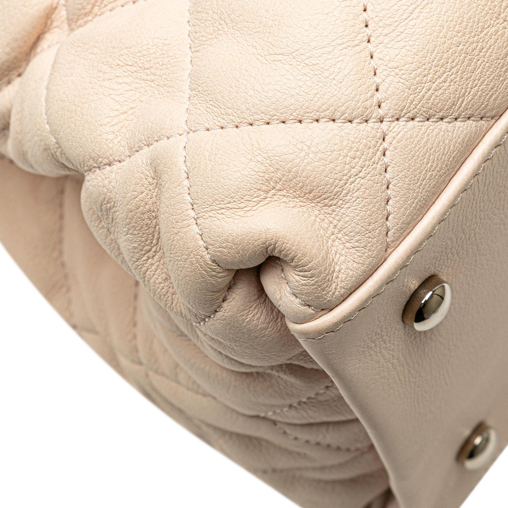 Chanel Mini Quilted Lambskin Chain Me Tote
