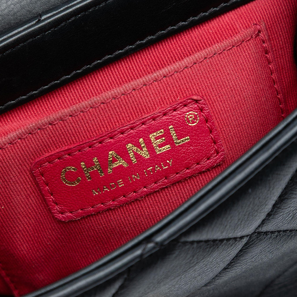 Chanel Mini Quilted Lambskin Chain Top Handle Flap