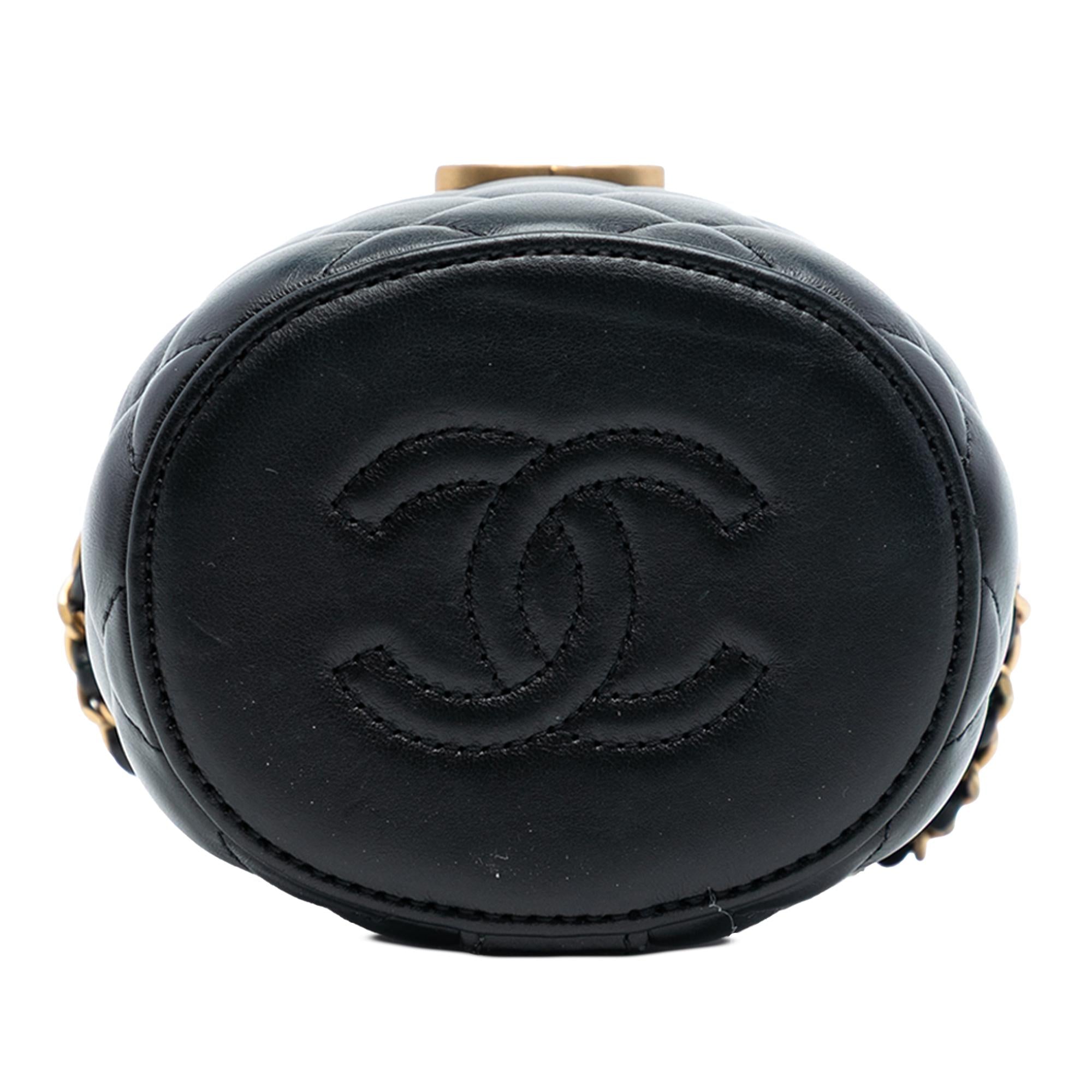 Chanel Mini Quilted Lambskin Crown Box Bag