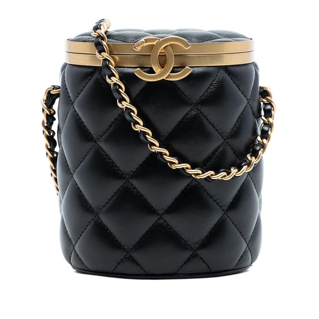 Chanel Mini Quilted Lambskin Crown Box Bag