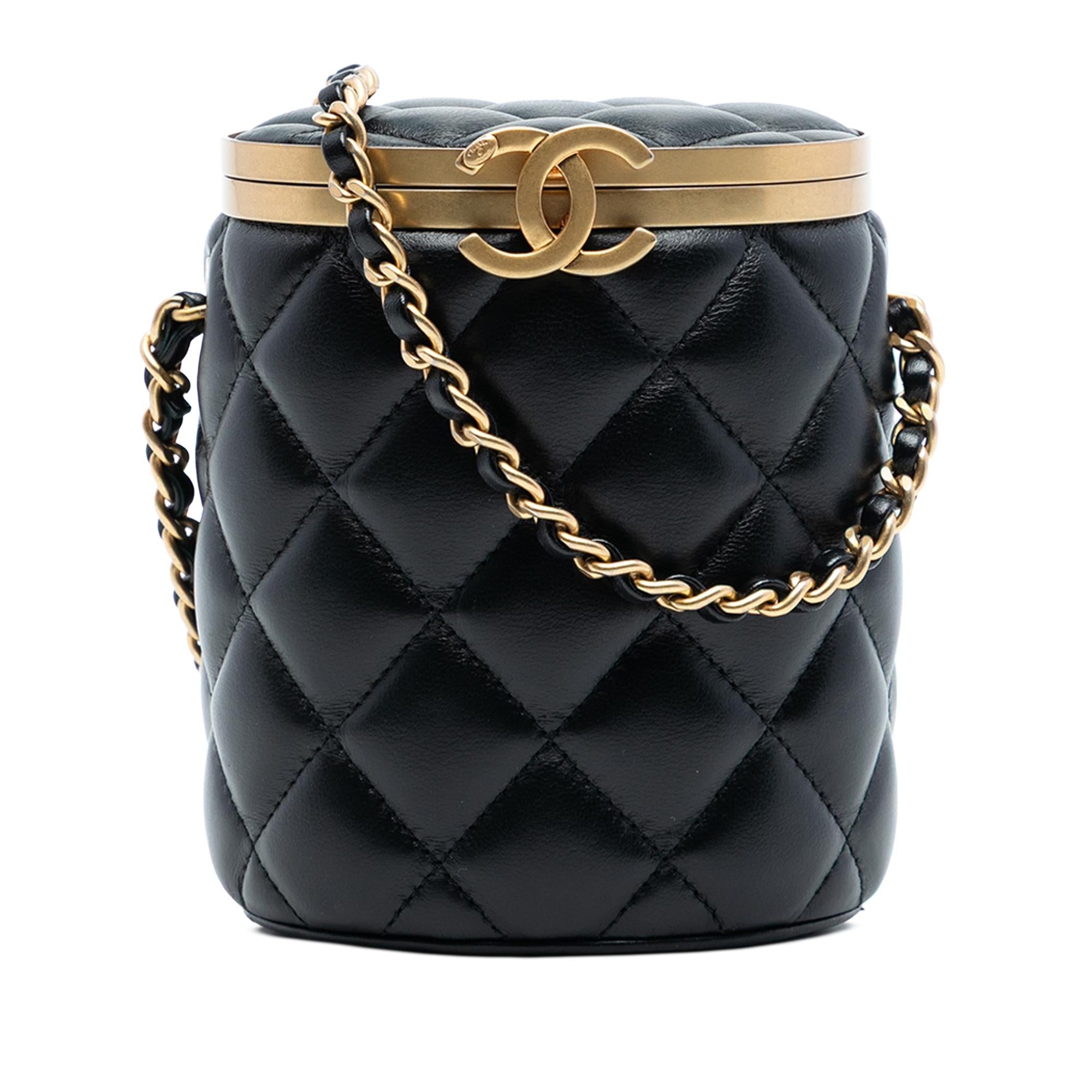Chanel Mini Quilted Lambskin Crown Box Bag