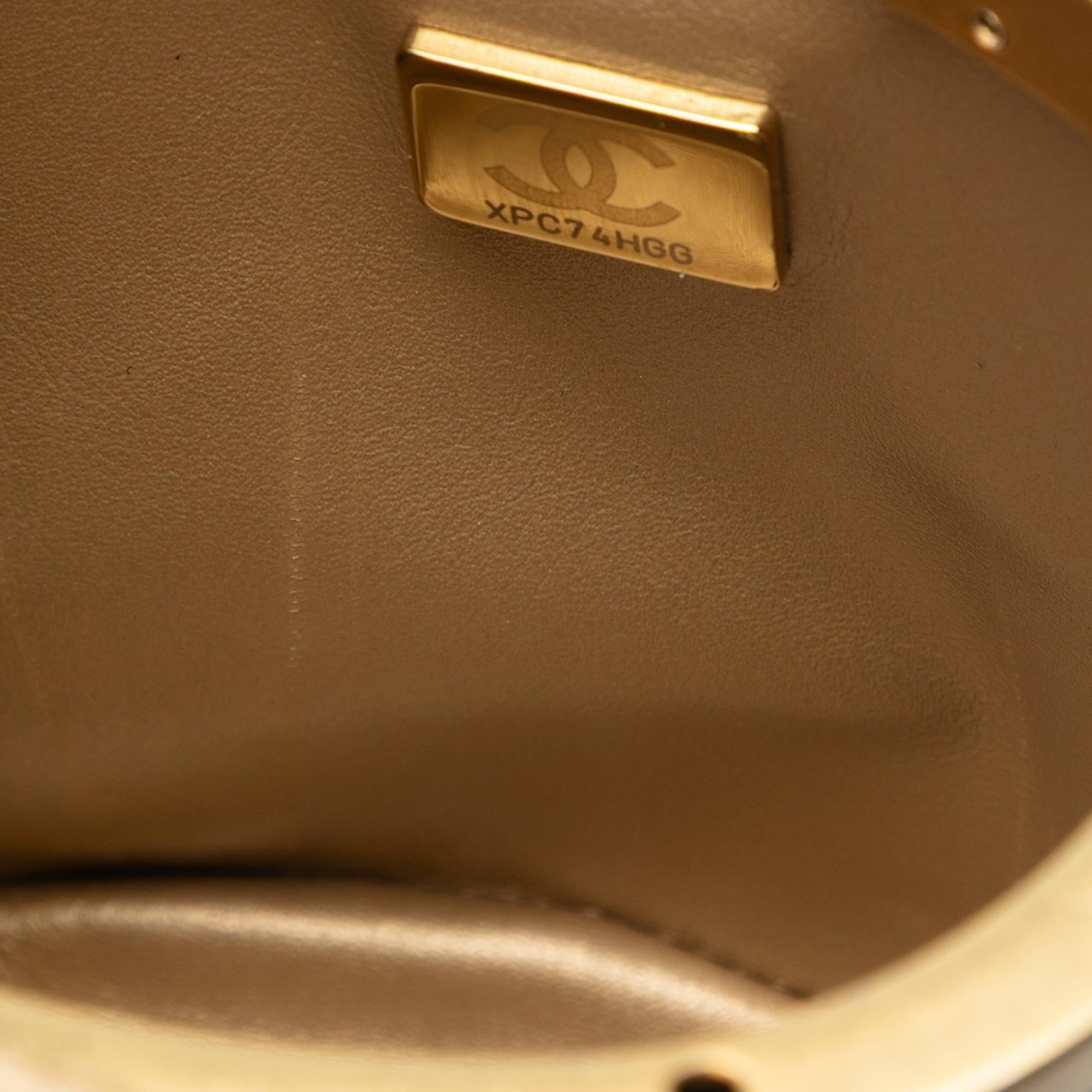 Chanel Mini Quilted Lambskin Crown Box Bag