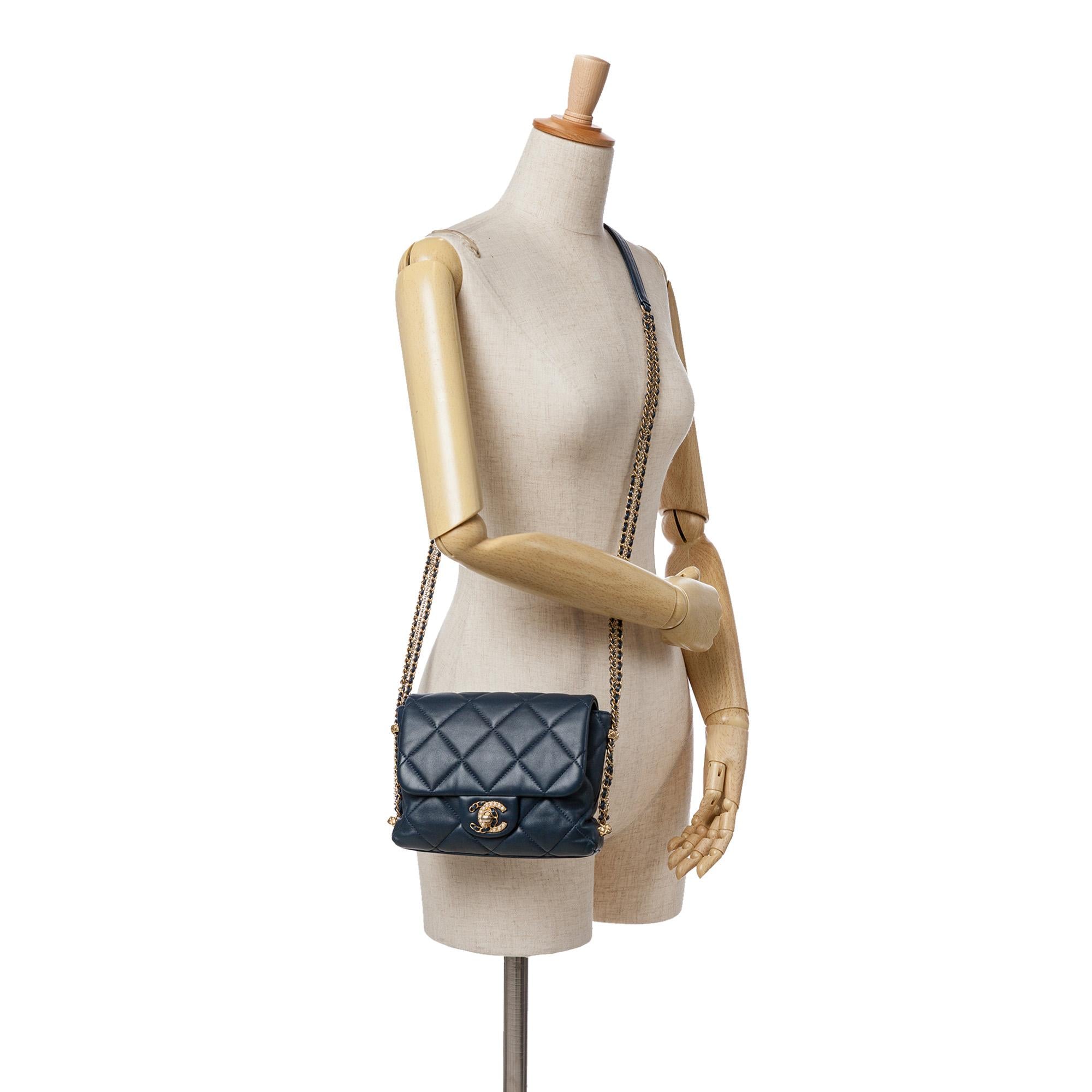 Chanel Mini Quilted Lambskin Crush on Chains Flap