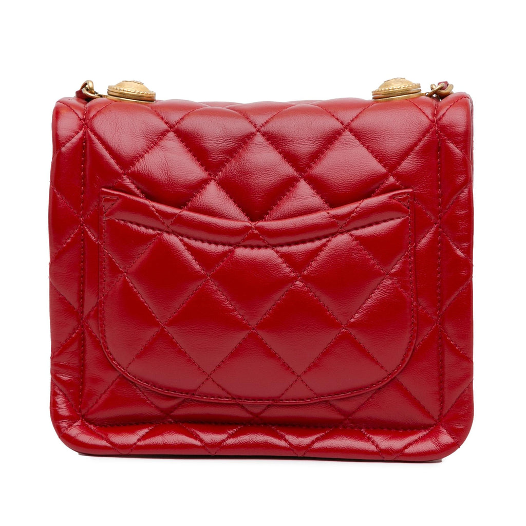 Chanel Mini Quilted Lambskin Soft Square Flap (SHG-mDuPZD)