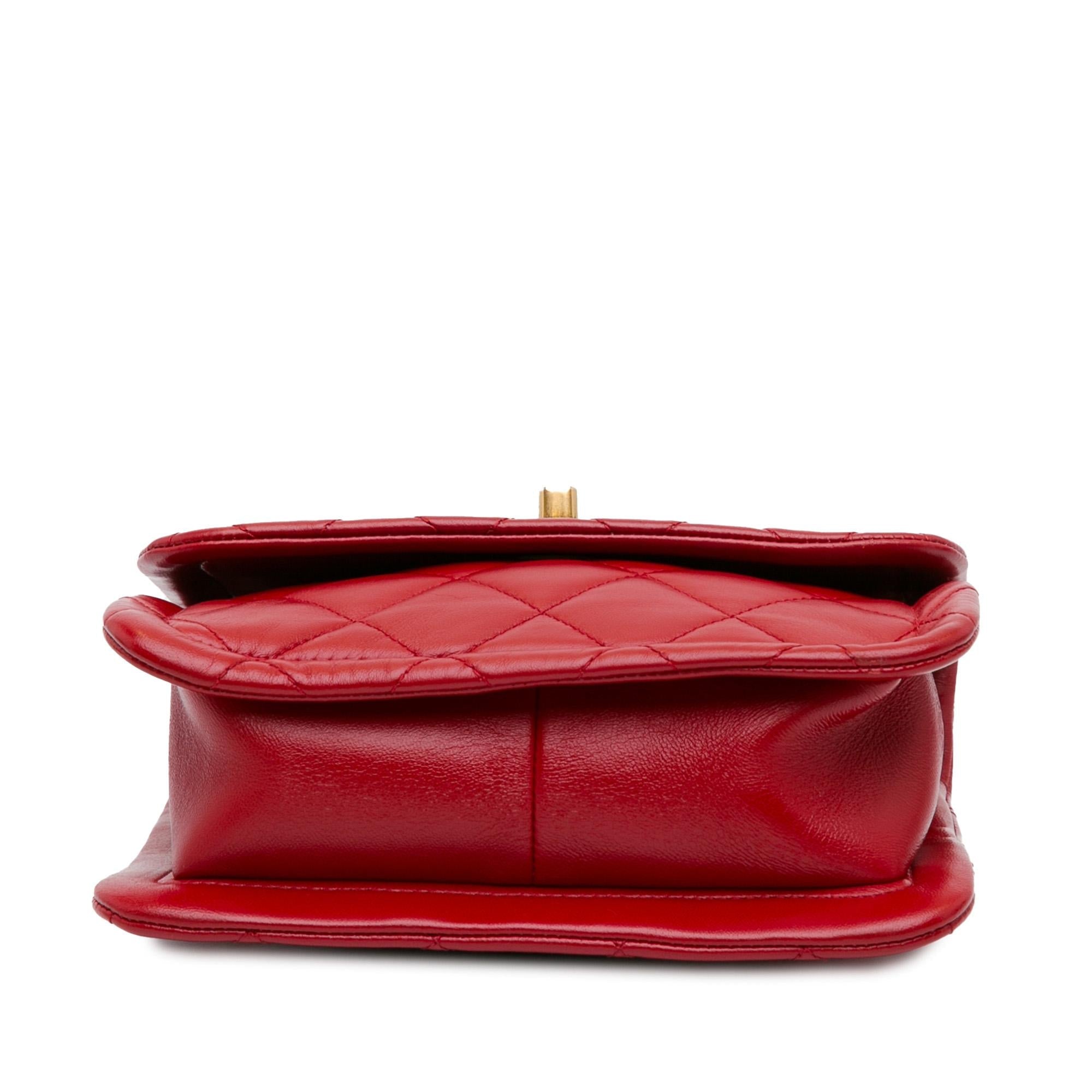 Chanel Mini Quilted Lambskin Soft Square Flap (SHG-mDuPZD)