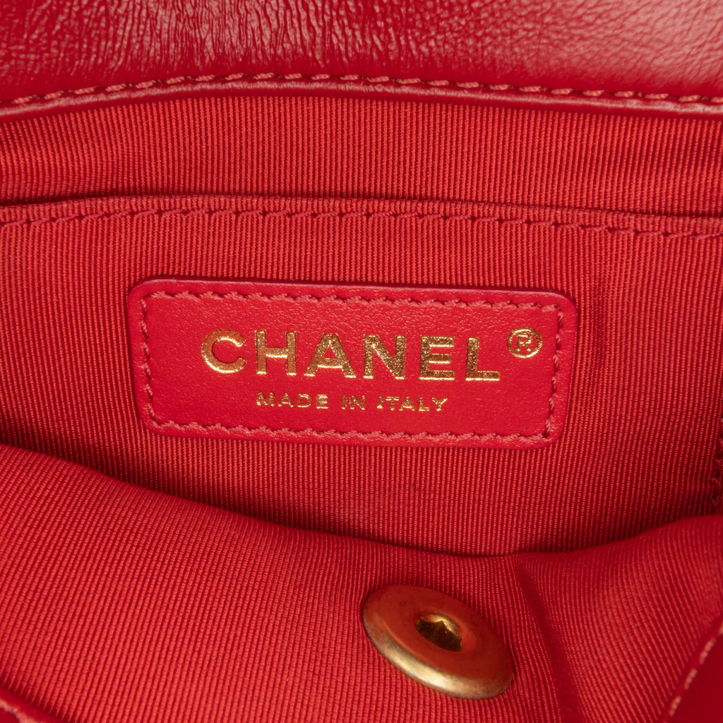 Chanel Mini Quilted Lambskin Soft Square Flap (SHG-mDuPZD)
