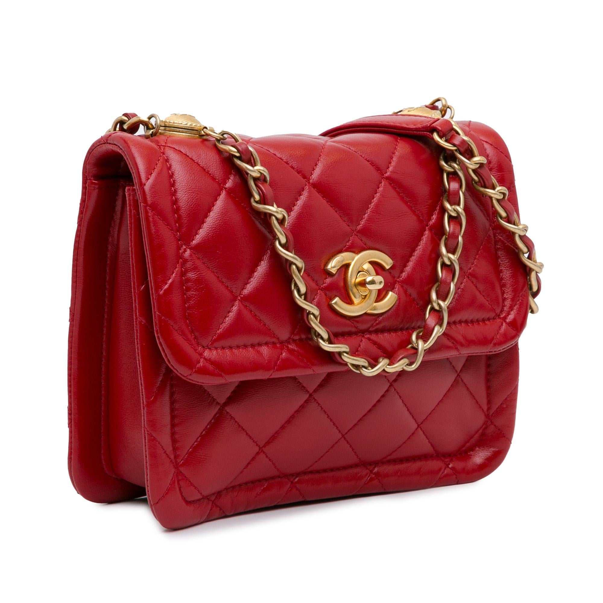 Chanel Mini Quilted Lambskin Soft Square Flap (SHG-mDuPZD)