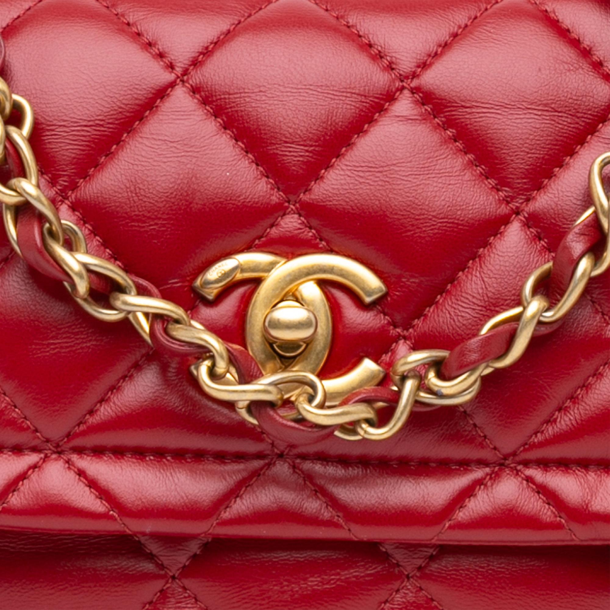 Chanel Mini Quilted Lambskin Soft Square Flap