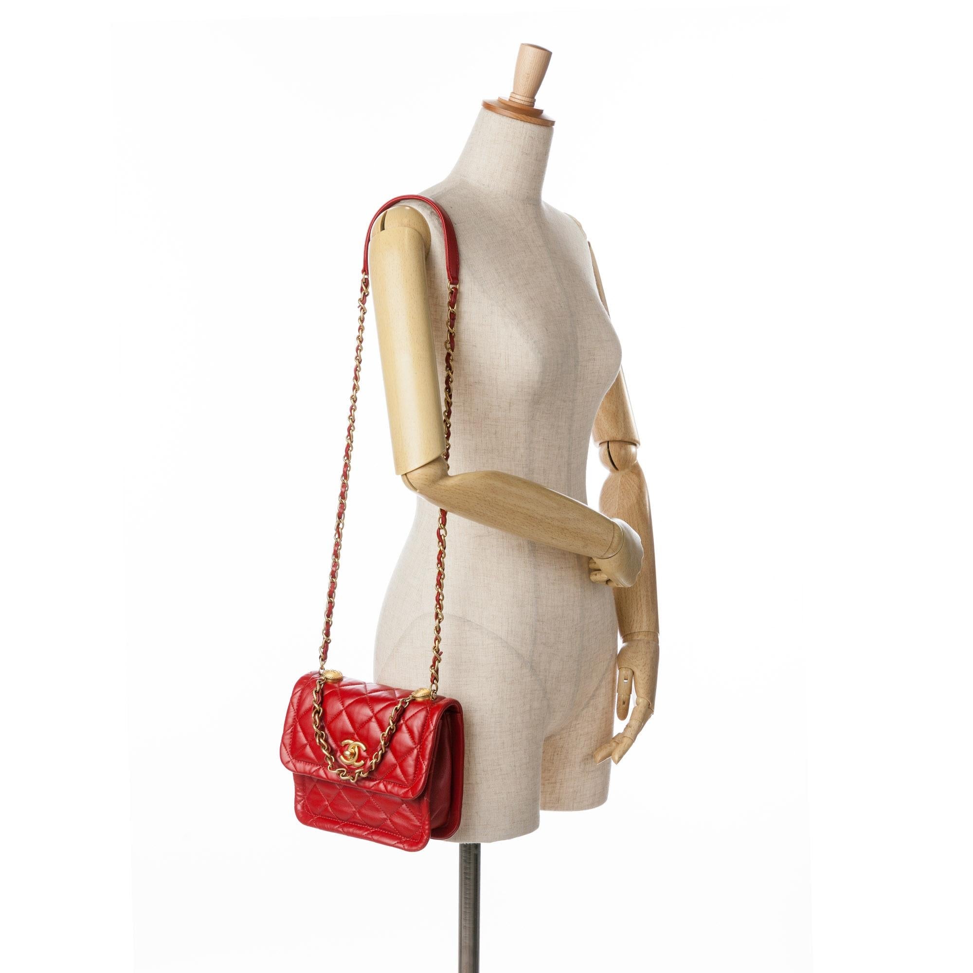 Chanel Mini Quilted Lambskin Soft Square Flap