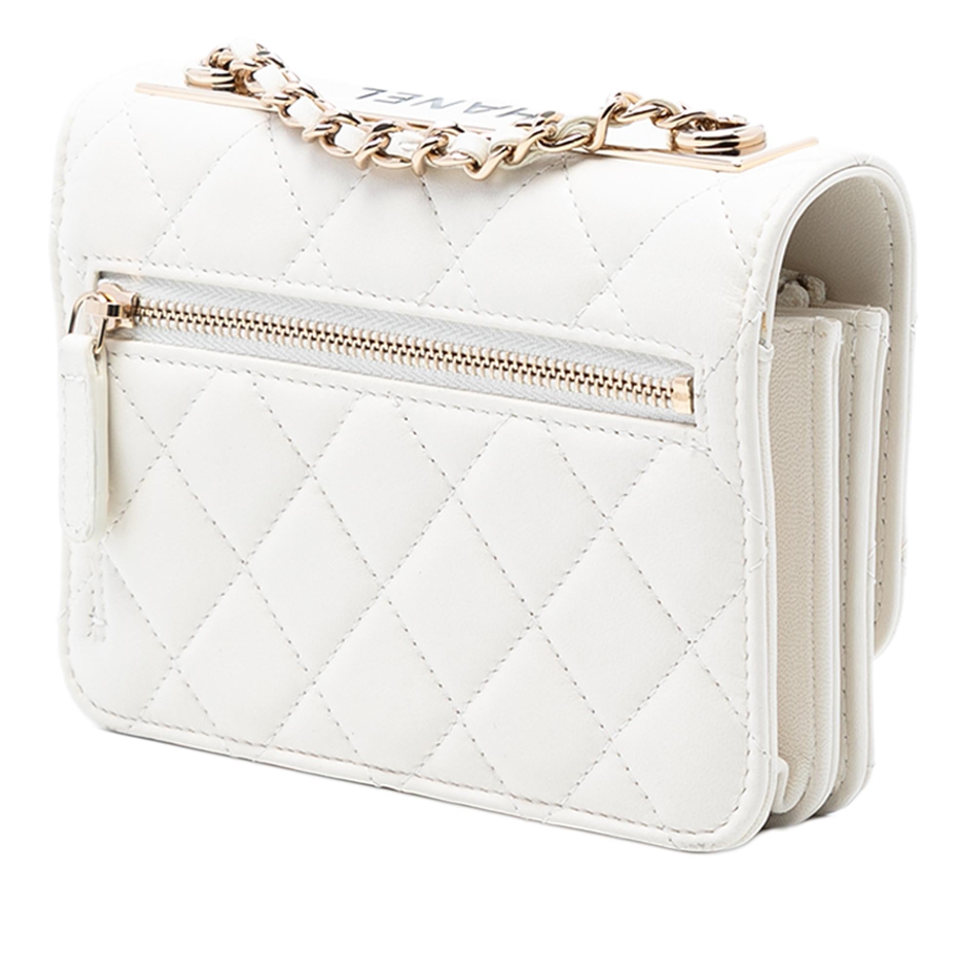Chanel Mini Quilted Lambskin Trendy CC Wallet On Chain