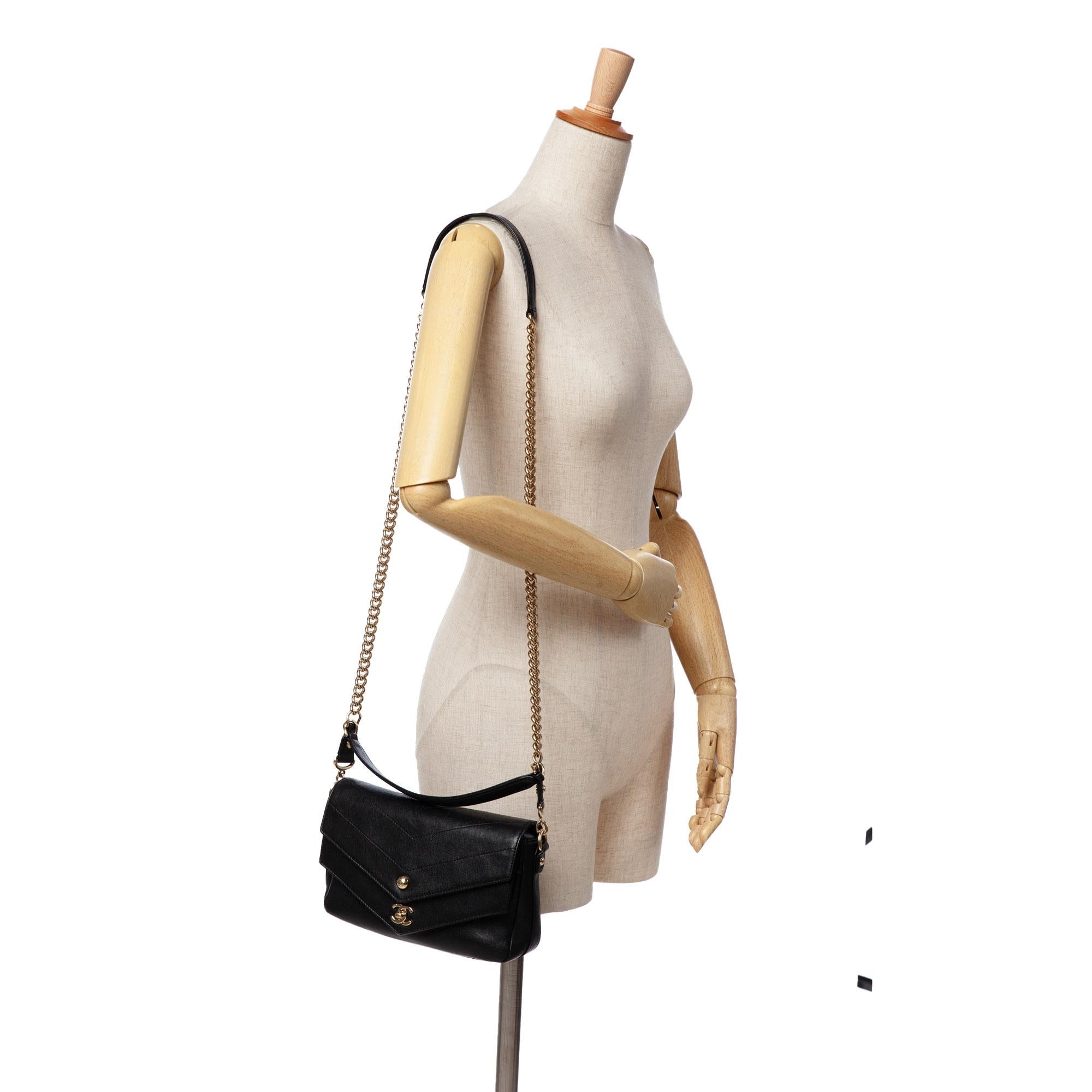 Chanel Mini Quilted Sheepskin Double Chevron Flap