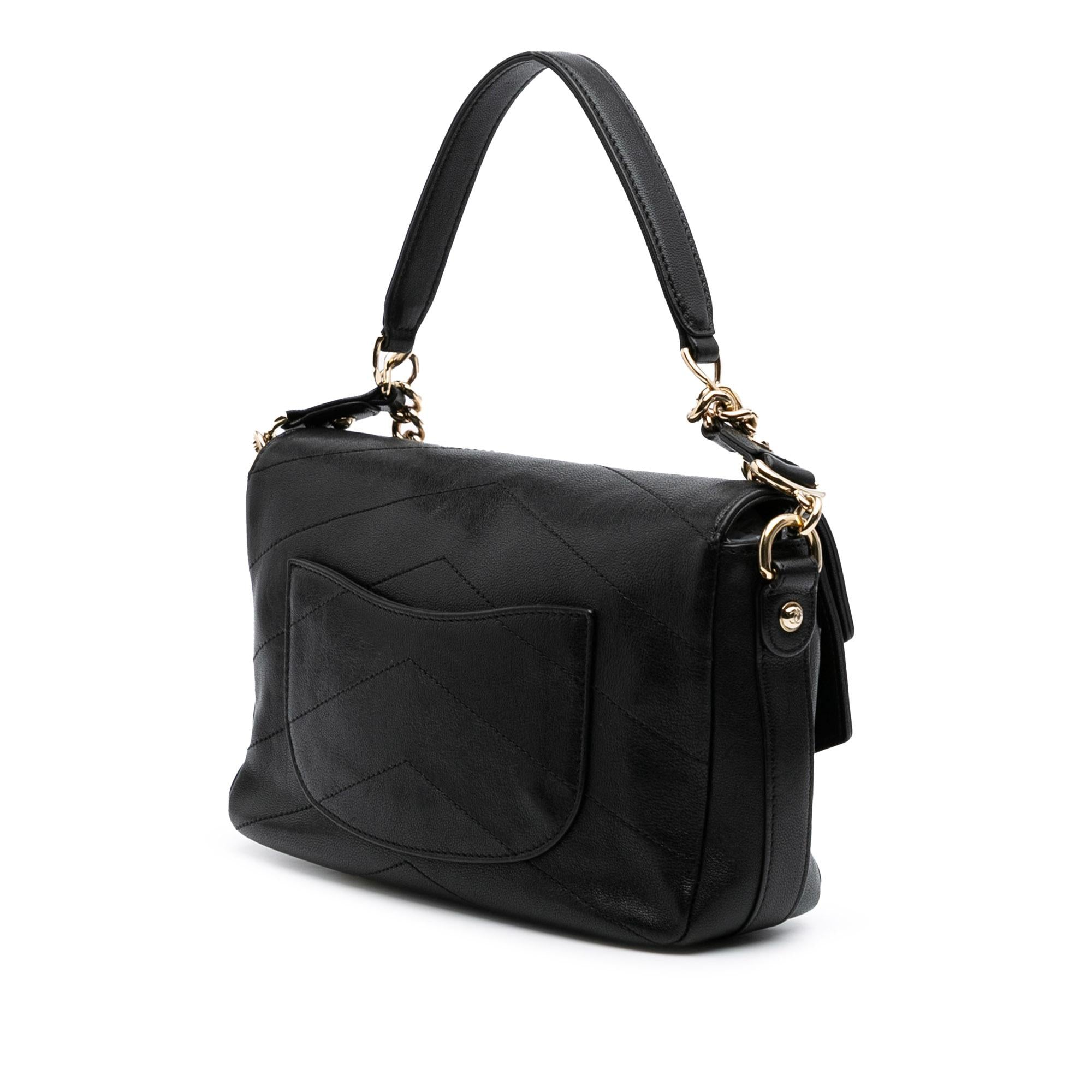 Chanel Mini Quilted Sheepskin Double Chevron Flap
