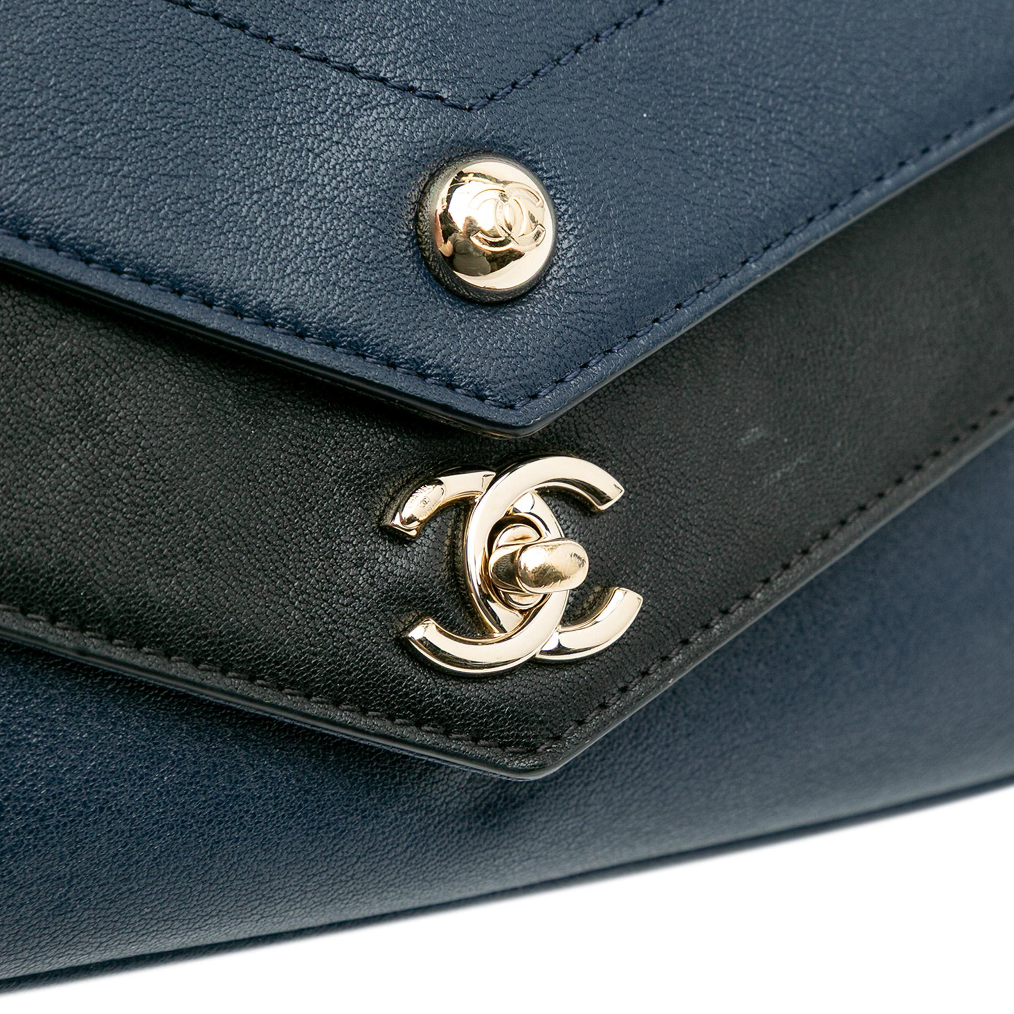 Chanel Mini Quilted Sheepskin Double Chevron Flap