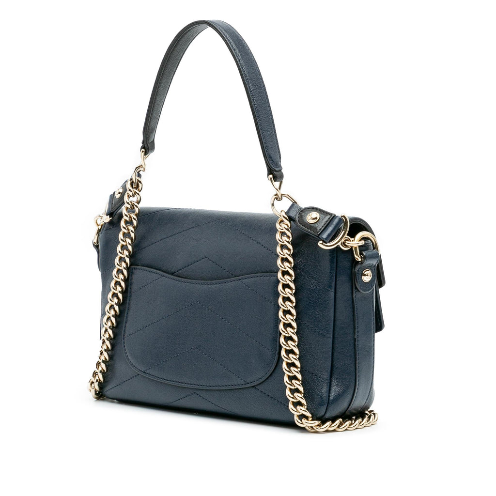 Chanel Mini Quilted Sheepskin Double Chevron Flap