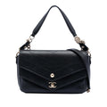 Chanel Mini Quilted Sheepskin Double Chevron Flap
