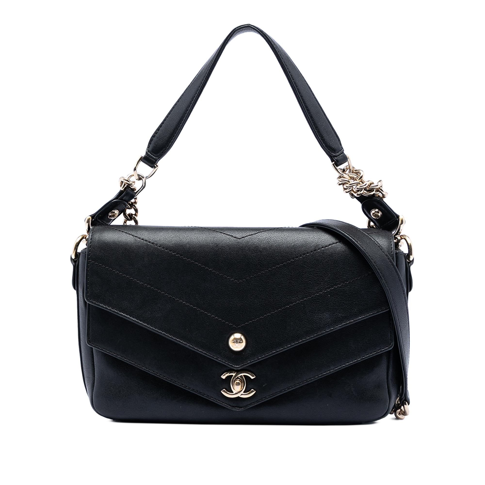 Chanel Mini Quilted Sheepskin Double Chevron Flap