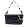 Chanel Mini Quilted Sheepskin Double Chevron Flap