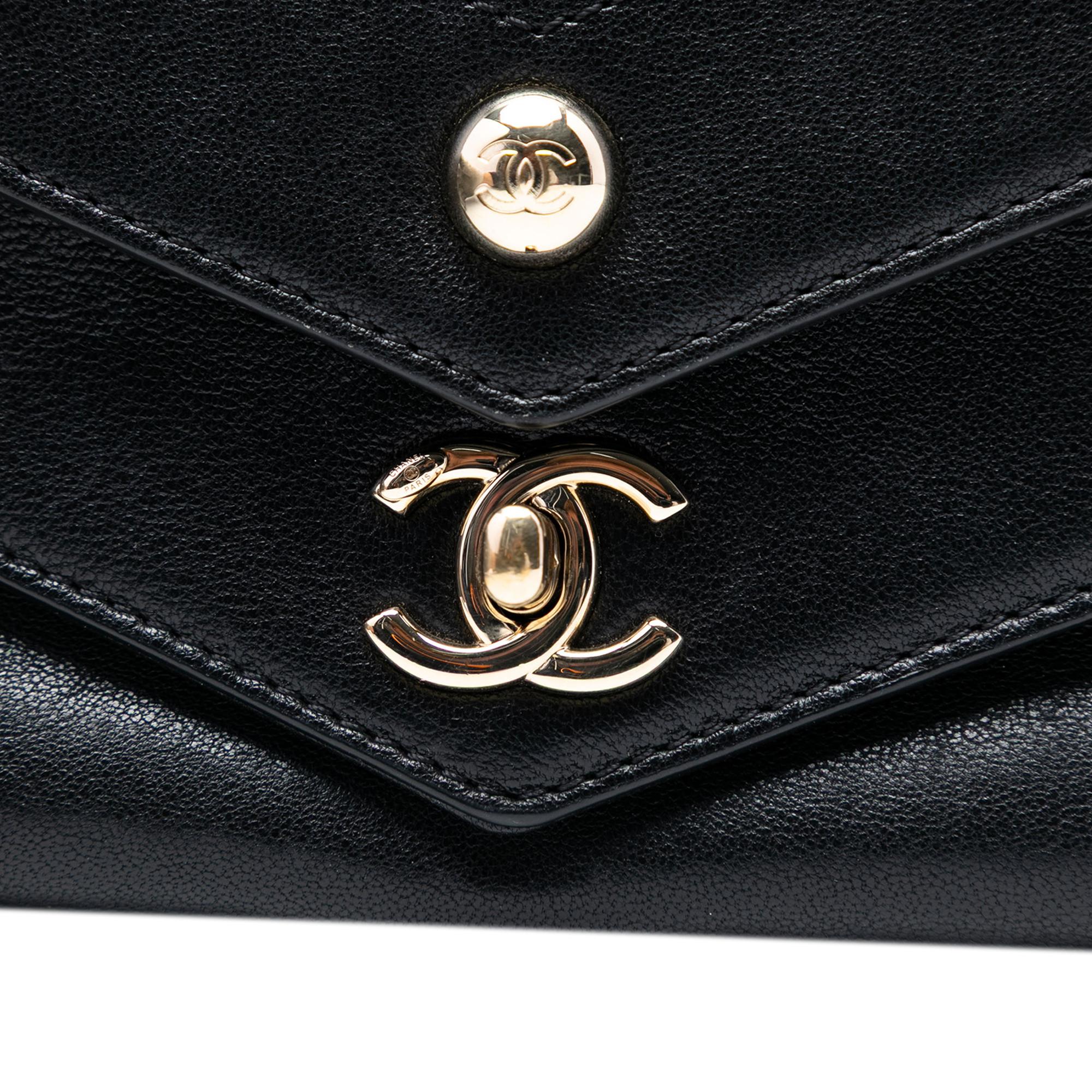 Chanel Mini Quilted Sheepskin Double Chevron Flap