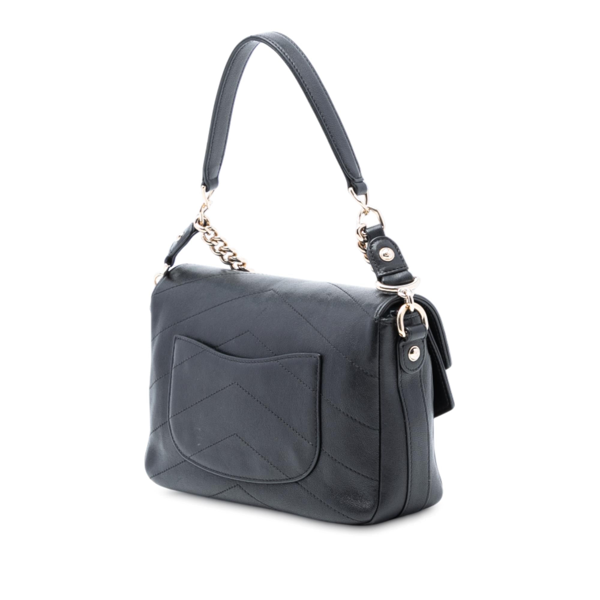 Chanel Mini Quilted Sheepskin Double Chevron Flap