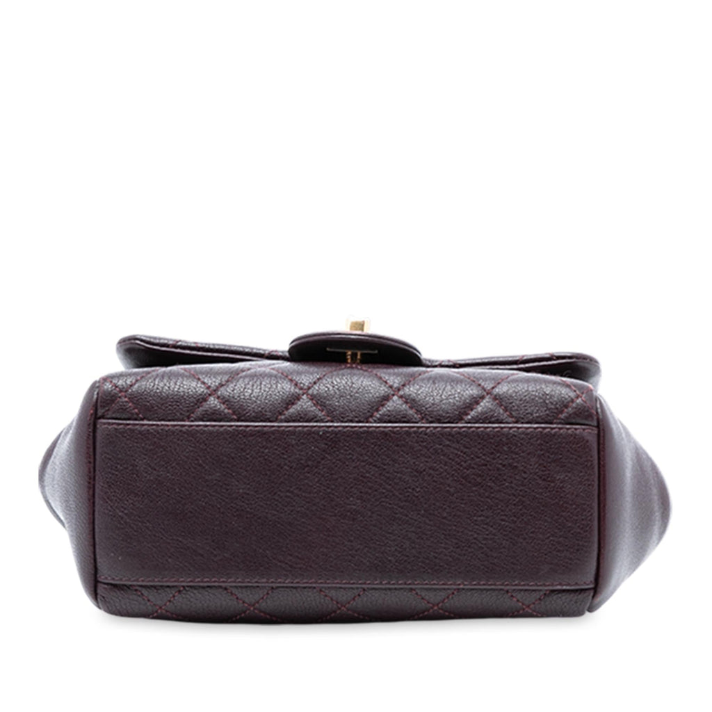 Chanel Mini Quilted Sheepskin Trapezio Flap