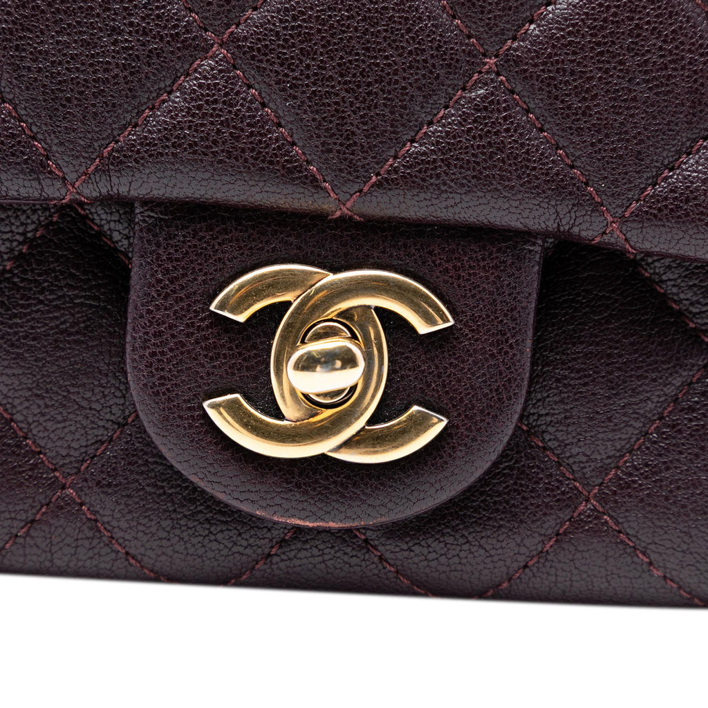 Chanel Mini Quilted Sheepskin Trapezio Flap