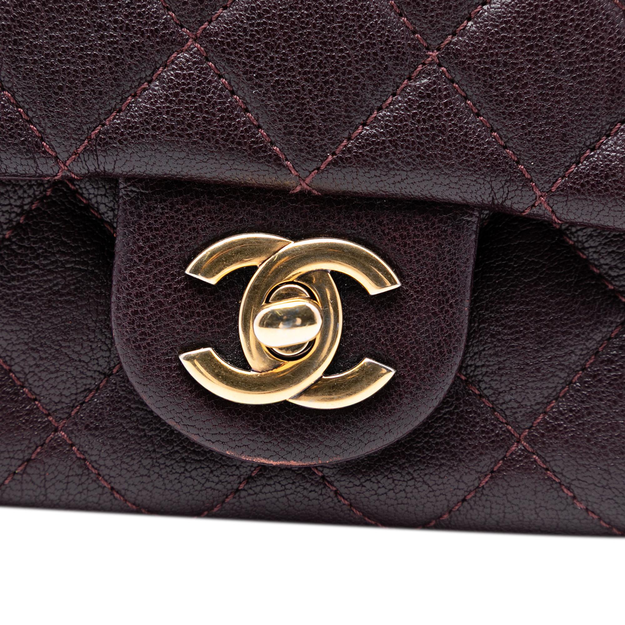Chanel Mini Quilted Sheepskin Trapezio Flap