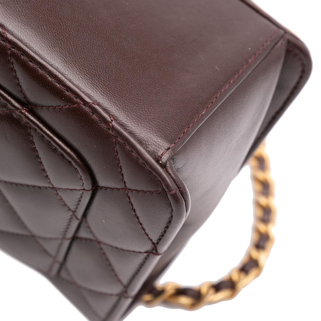Chanel Mini Quilted Shiny Lambskin Single Flap