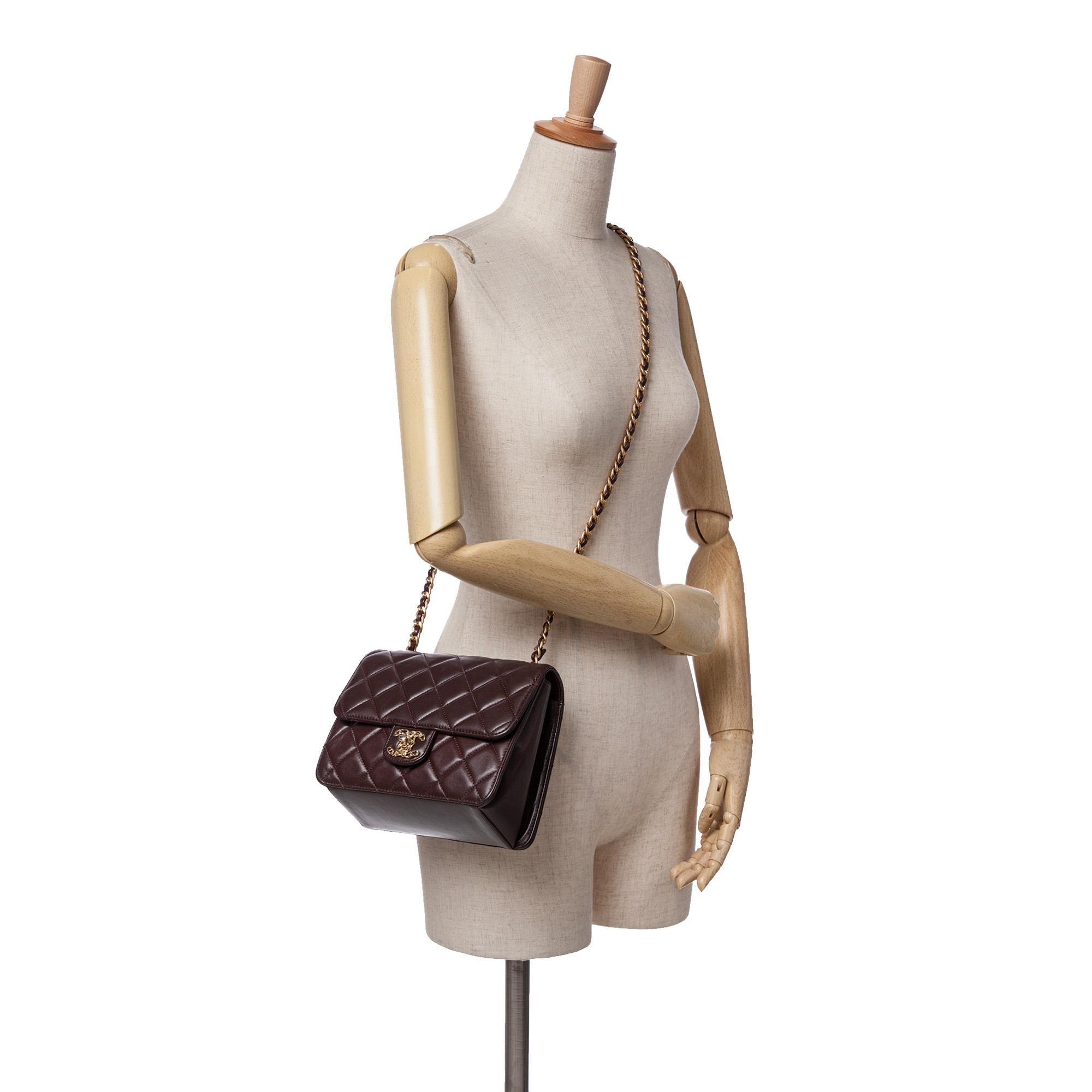 Chanel Mini Quilted Shiny Lambskin Single Flap