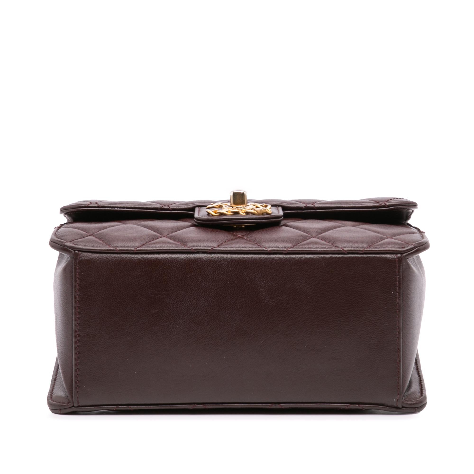 Chanel Mini Quilted Shiny Lambskin Single Flap