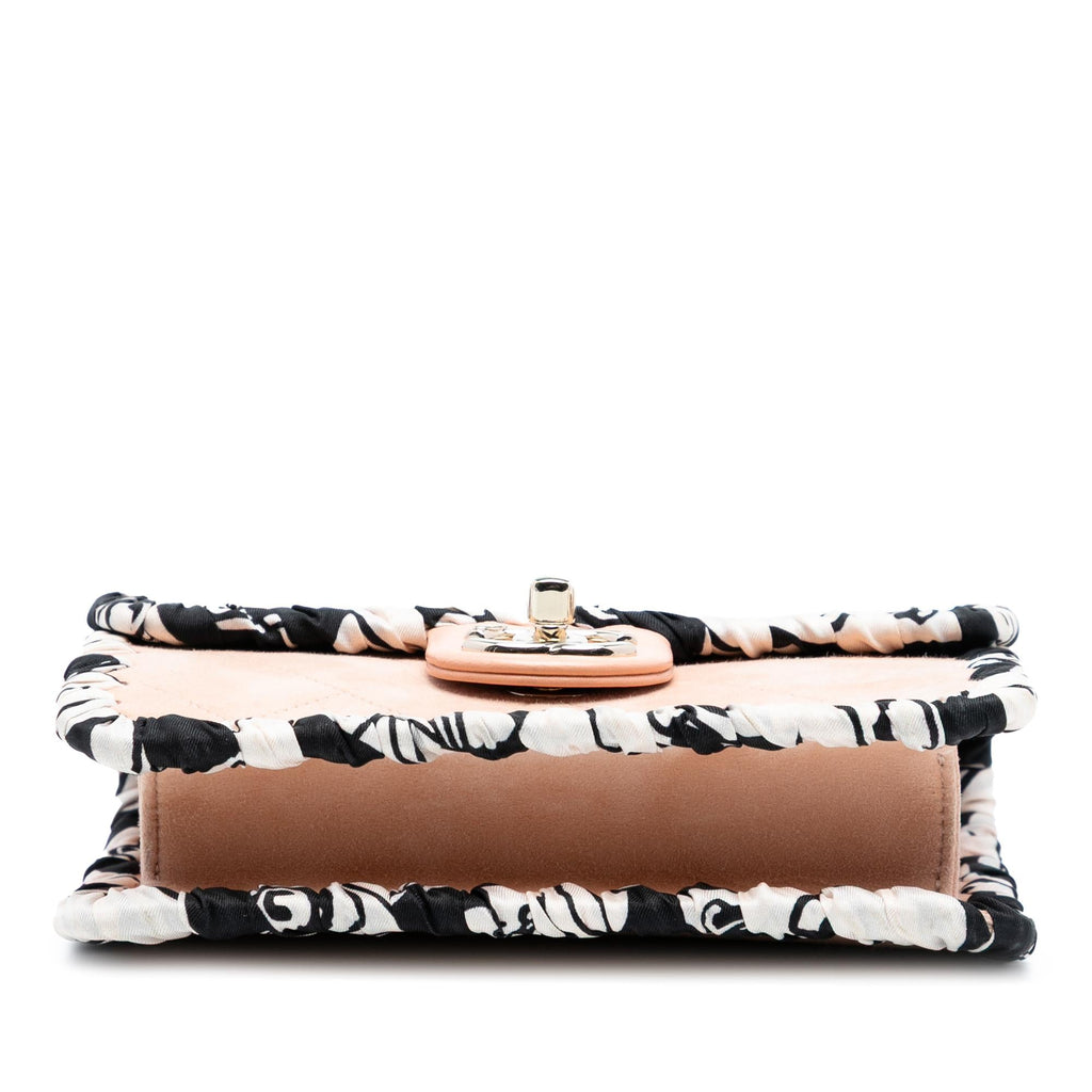 Chanel Mini Quilted Suede Braided My Own Frame Flap
