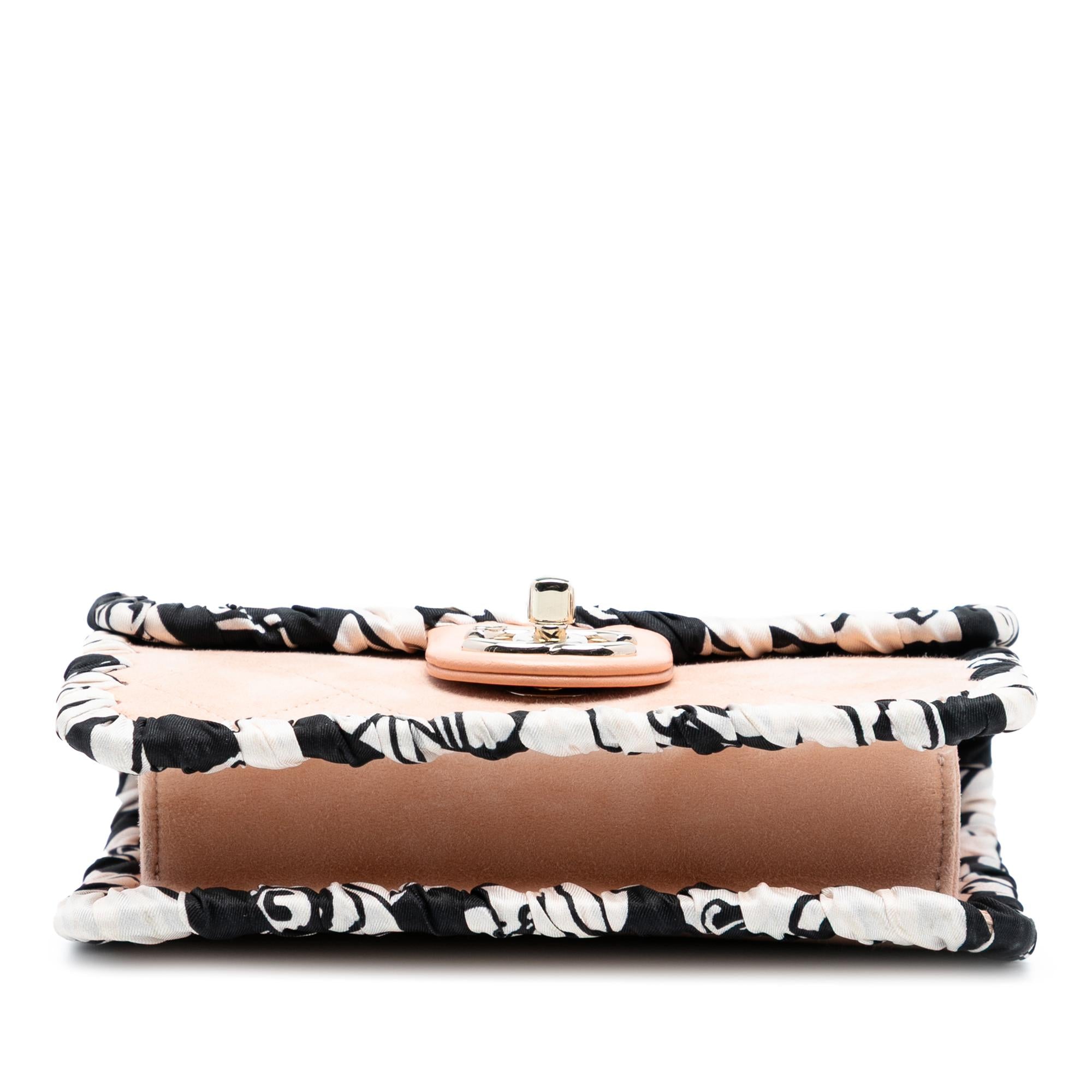 Chanel Mini Quilted Suede Braided My Own Frame Flap