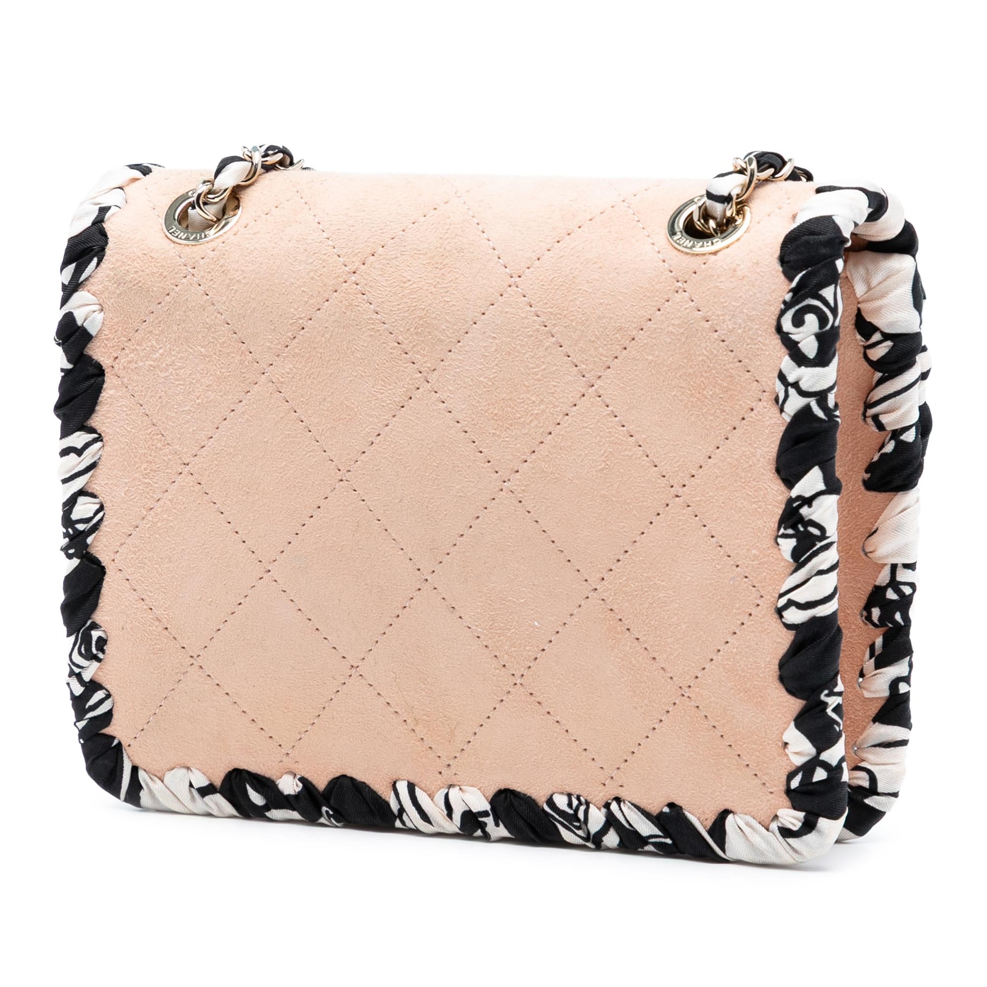 Chanel Mini Quilted Suede Braided My Own Frame Flap
