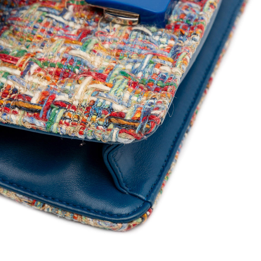 Chanel Mini Quilted Tweed Beauty Lock Flap