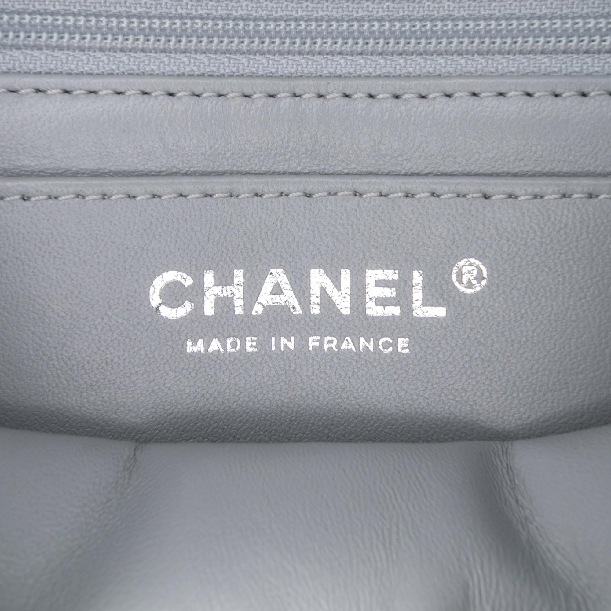 Chanel Mini Quilted Tweed River of Pearls Flap