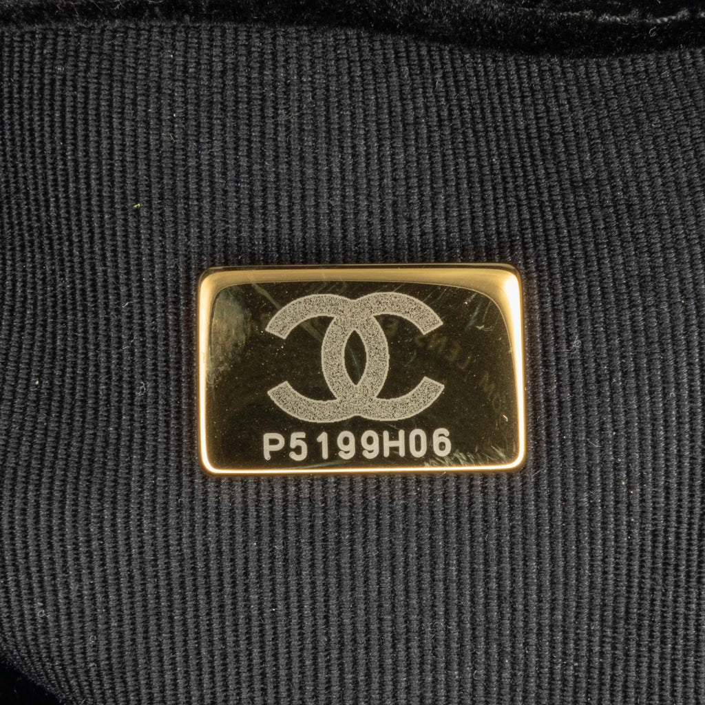Chanel Mini Quilted Velvet Double Frame Flap