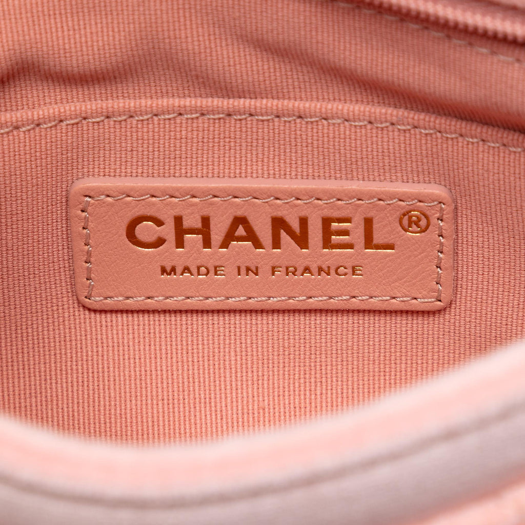 Chanel Mini Quilted Velvet Double Frame Flap