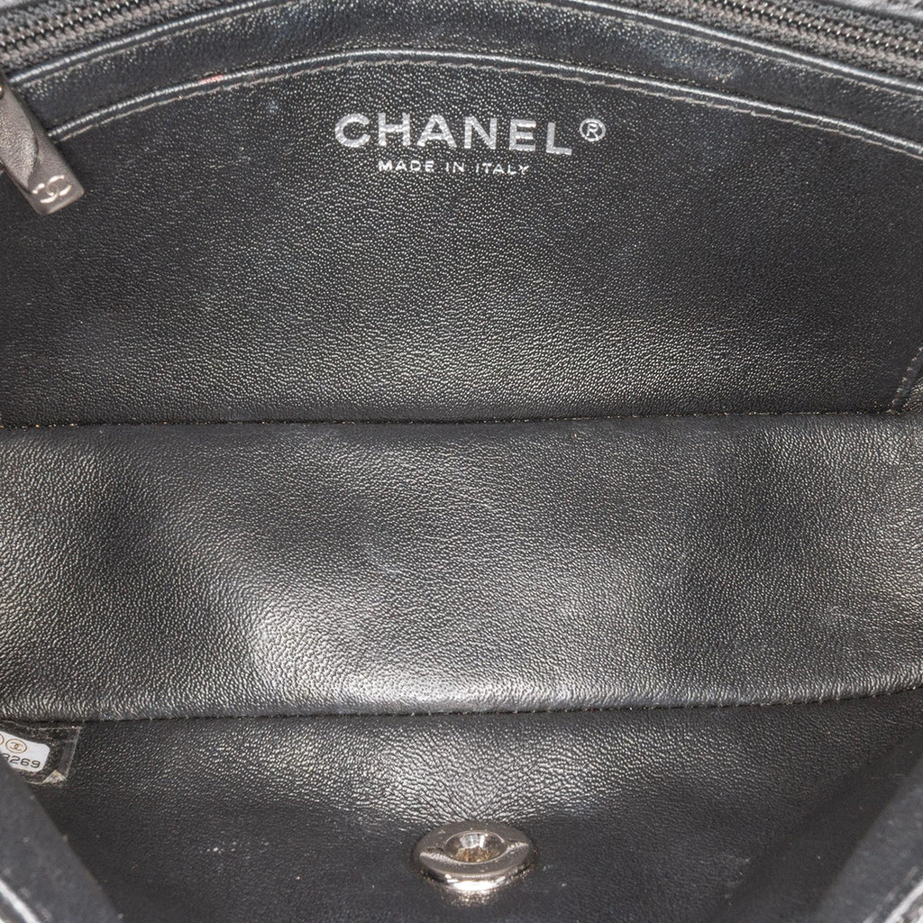 Chanel Mini Rectangular Bicolor Patent Leather Flap Bag