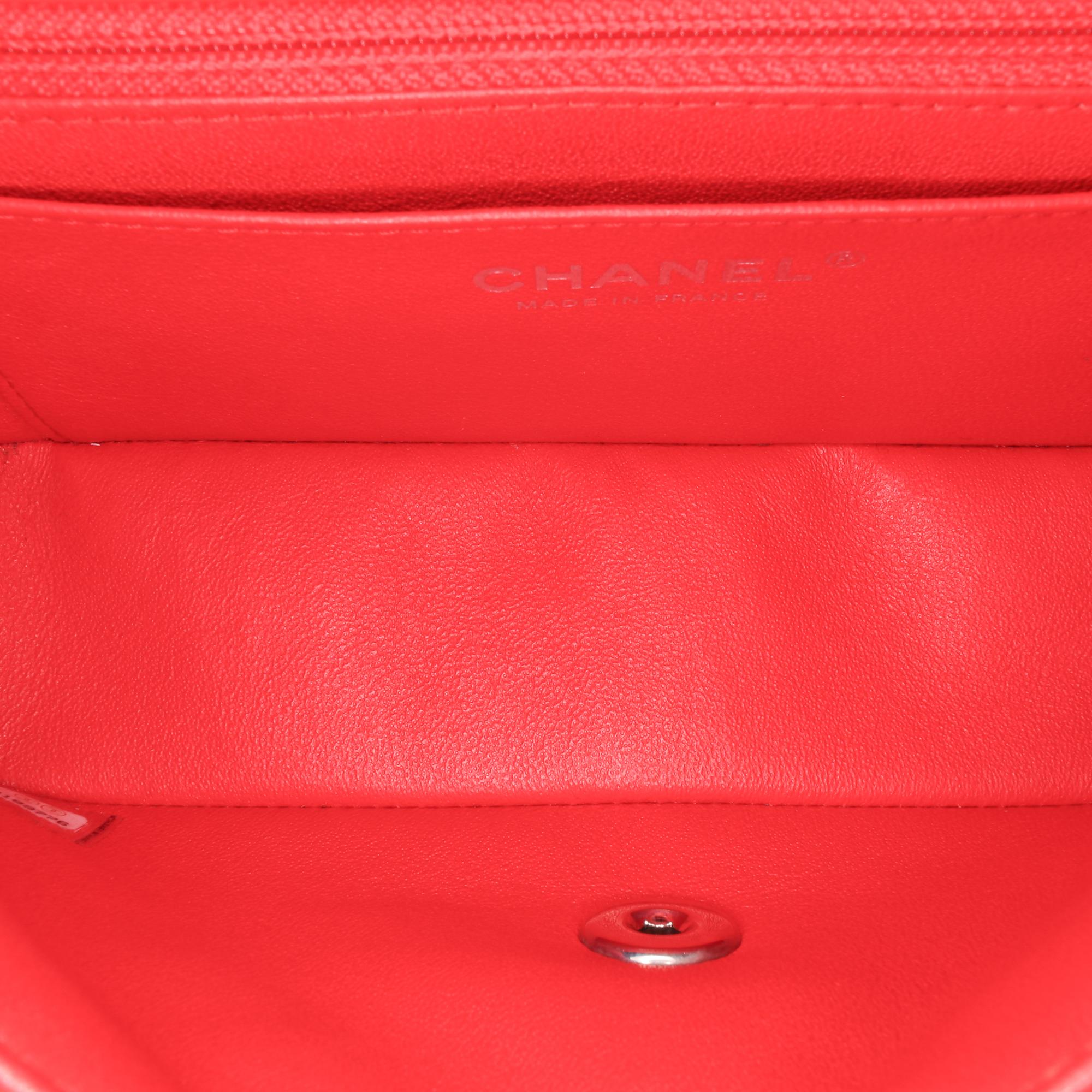 Chanel Mini Rectangular Bicolor Patent Single Flap